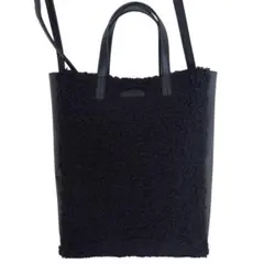 マッキントッシュフィロソフィー ボア ブラック ２WAY ハンド ショルダー