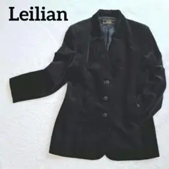 Leilian レリアン テーラードジャケット 11号 黒 上品 通勤 OL