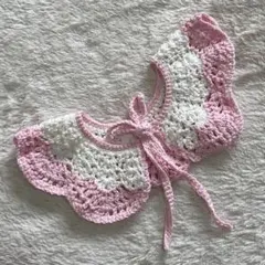 ベビーつけ襟 かぎ針編み　ハンドメイド