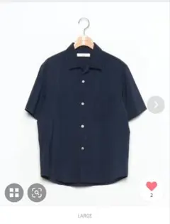 【新品】Cu/Pメランジオープンカラーシャツ