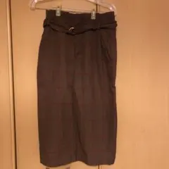 チェック　タイトスカート