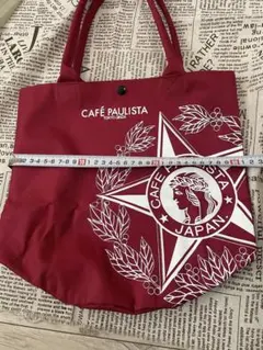 CAFE PAULISTA 赤 トートバッグ