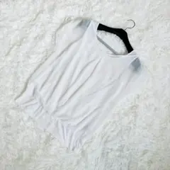 INDIVI ブラウス シフォン 透け感 フェミニン キレイめカジュアル