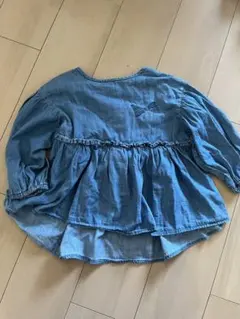 la poche biscuit デニムブラウス 120