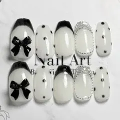 ネイル　韓国 量産型 フレンチガーリー スナ系 地雷系 ワンホン 推し