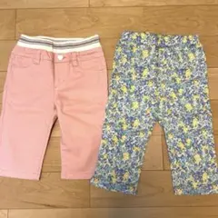7部丈パンツ　女の子　110 120 2枚セット