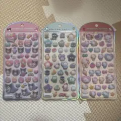 コットンパフィーシール、サンリオ3種セット