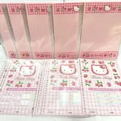 キティ　文具セット手帳リフィル等まとめ売り　ハローキティ　1999年　メモ キティ 文具セット手帳リフィル等まとめ売り ハローキティ 1999年 メモ