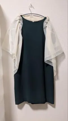 ラメ入り アイボリー シフォン ショール フリーサイズのサムネイル