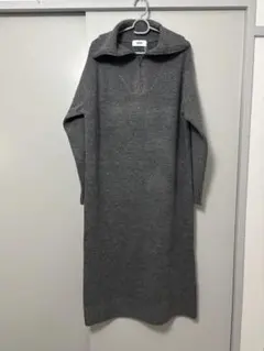 Azul by mossy グレーニットロングワンピース