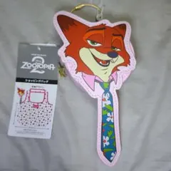 ズートピア2しまむら　ポーチ付きショッピングバッグ　ニック