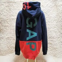 GAP　オールドギャップ　プルオーバーパーカー　デカロゴ　極厚　裏起毛　XL