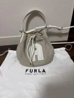 訳あり極美品】フルラ クリオ 巾着 2way ショルダーバッグ レザー