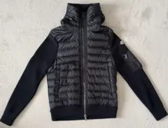 モンクレール　ハイブリッドダウンニット ブラックS