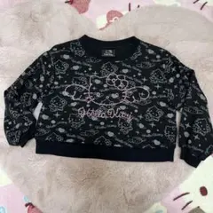 ハローキティ　ラインストーントレーナー　120cm