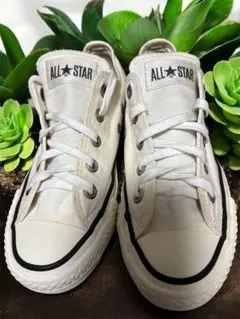 コンバース オールスター 日本製 ホワイト ローカット キャンバス US4