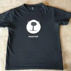 穴あり！購入注意！　mont-bell モンベル　クマ顔 Tシャツ 150cm