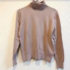エイチアンドエム タートルネック ダスティピンク