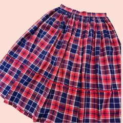 古着屋購入 ヴィンテージ チェック柄スカート
