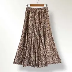美品　フィフス　fifth ロングフレアスカート　総柄　花柄