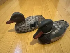 TSUBOGEN 坪源 デコイ 木製 鴨置物 3個セット ヴンテージ - メルカリ