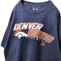 NFLデンバーブロンコス ロゴ Tシャツ グレー 灰色 L 古着のサムネイル