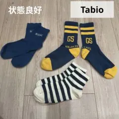 Tabio　靴下屋　３点セット　25-27cm メンズ　男性用　カレッジロゴ