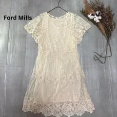 アングローバルショップ／ Ford Mills／膝丈ワンピース／綿／a2117のサムネイル