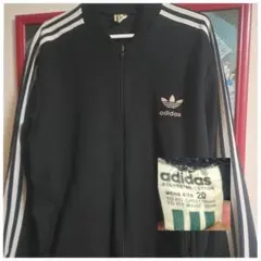 80s　アディダス　ヴィンテージトラックジャケット　レア　ジャージ　ファイヤー