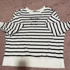 Tommy Hilfiger ストライプ トレーナー 長袖 スウェット　ロゴ刺繍