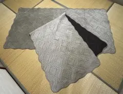 美品☆ベルベット調 ロングラグ 2点セット