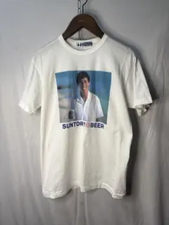 非売品】明石家さんまTシャツ・SUNTORY ビール Tシャツ ホワイト