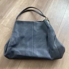 COACH 黒 レザー ハンドバッグ