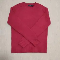 POLO RALPH LAUREN 크루넥 니트 핑크 XS