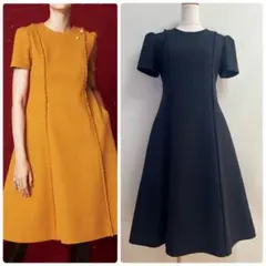 現行 完売サイズ 掲載 フォクシー ロング丈 ツイードワンピース