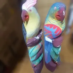 特大 オウム 置物 リアル 30cm インテリア 飾り オブジェ アメリカン