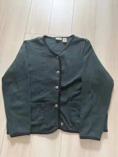 L.L.Bean ダークグリーン カーディガンのサムネイル
