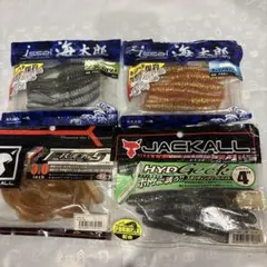 バス釣り用ソフトルアー 4種セット issei JACKALL開封済のサムネイル