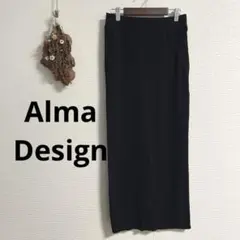 Alma Design♡and me♡セルフカットリブスカート♡ブラック