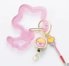 リール付きカラビナキーリング　魔法の天使クリィミーマミ　しまむら