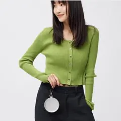 GU シアーショートカーディガン M