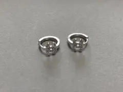 CHANEL ノベルティ CCロゴ フープピアス シルバー