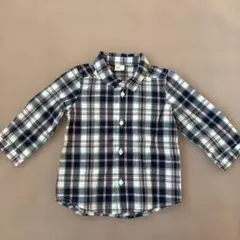 H&M チェック柄 長袖シャツ 80