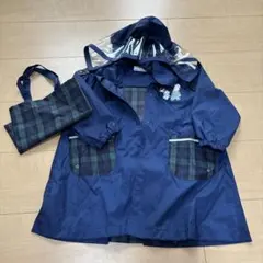 ファミリア⭐︎レインコート 90cm ネイビー