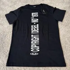新品未使用！タグ付きDIESEL ロゴプリント ブラック Tシャツ