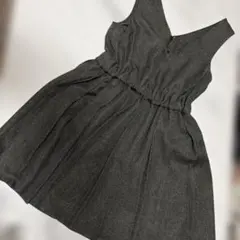 ヘザー　グレー ノースリーブ ミニワンピース　美品