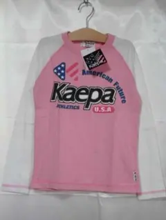 Kaepa(ケイパ)女の子の長袖Ｔシャツ♪140ｃｍ桃色※現品限り※