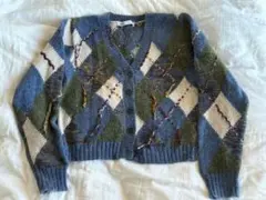 ZARA アーガイル　カーディガン