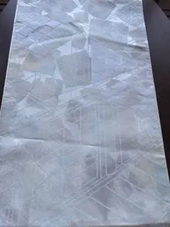 アンティーク袋帯☆G1光沢のある淡い色合いの石畳の様なベースに家屋のデザイン