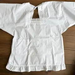 【新品未使用】昭和エプロン 割烹着 日本製 レトロ レース フリル